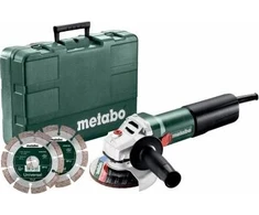 Kampinis šlifuoklis Metabo WEQ 1400-125 Set + priedai