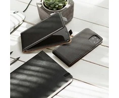 Oem SLIM FLEXI FRESH Flip dėklas skirtas Samsung Galaxy A13 4G juodos spalvos