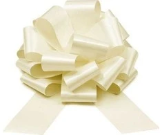 Party Deco Dekoratyvinis kaspinas 30cm 1 vnt kreminis