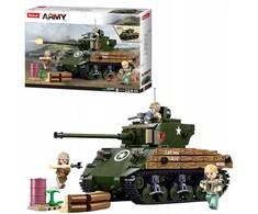 Sluban Blocks Sherman Tank Military 2in1 715 vnt.