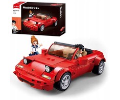 Sluban Raudona Cabriolet Construction Blocks 277 vnt. Vaikų gynimo diena