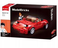 Sluban Raudona Cabriolet Construction Blocks 277 vnt. Vaikų gynimo diena