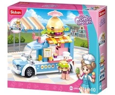 Konstruktorius Sluban Burger car M38-B0993B, plastikas