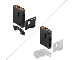 SmallRig Intelligent V-Mount Baterija Adapteris Plate with 15mm Dual Rod Clamp (5881)