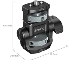 SmallRig 6313 Monitorius Support for Horizontal &amp; Vertical Shooting with Cold Shoe Mount