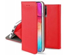 Dėklas Oem Flip case for Oppo Reno 12F Smart Case Book red