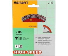 Smart aukšto greičio deimantinis diskas 115 mm (SM-10-115HS)