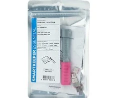 Šakotuvas USB Prievado Blokatorius - SmartKeeper UL03PKPK 6 USB A-Prievado Blokatorių su Užraktu Rožinė