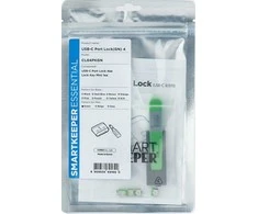 Šakotuvas Smart Keeper Smartkeeper SMARTKEEPER mini USB prievado užraktas, tipas C 4 - 1x raktas + 4x dangtelis, zelena