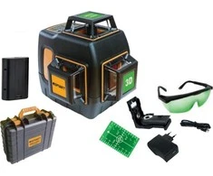 Smart365 3x360° plokštuminis lazeris 40xl žalia, 40 m