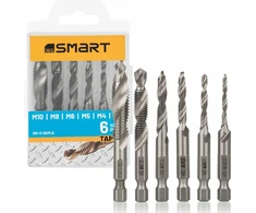 SMART365 rinkinys srieginiai grąžtai 1/4" hss m3-m10 [6 vnt.]