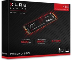 SMD PNY XLR8 CS3040 4TB M.2 2280 PCI-E x4 Gen4 NVME (M280CS3040- 4TB- RB)