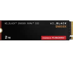 Sandisk Western Digital Juodas SN850X, 2 TB, M.2, 7300 MB/s