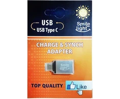 Adapteris USB Smile SLA-MTC-MB USB-A - USB-C Juodas (SLA-MTC-MB TypeC)