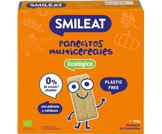 "Smileat" dribsnių keksiukai su bananais ir moliūgais Bio 60g