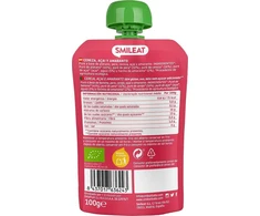 Vaisių putėsiai tūbelėje vaikams Vyšnių Acai Amaranth Organic 6m+ 100G Smileat