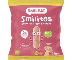 Smileat Smilitos Corn Puffs Braškių bananų sveikas užkandis 25G