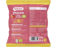 Smileat Smilitos Corn Puffs Braškių bananų sveikas užkandis 25G