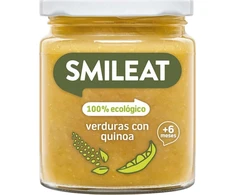 Vakarienė stiklainyje Smileat Ekologiškos daržovės su Quinoa Vege Po 6M 230G