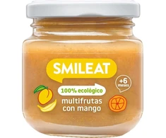 Ekologiškas desertas kūdikiams po 6 mėnesių Multifruit su Mango Smileat 130g
