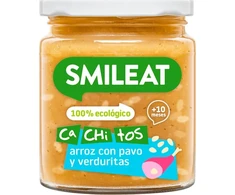 Vakarienė indelyje Smileat Ryžiai su kalakutiena ir daržovėmis vaikams po 10M 230G