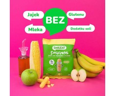 Kukurūzų traškučiai be cukraus obuolių bananai 8 mėn. 25g BIO Healthy Smileat