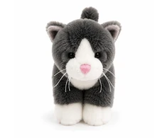 Smily Play Pliušinis žaislas - pilka katė, 15 cm
