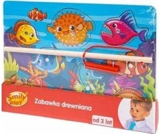 Dėlionė SMILY PLAY SPW83609 Medinis žaislas Žuvis