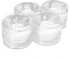 Plastikiniai SMJ ratukai riedlentėms 59x46mm /4vnt./ balti ir skaidrūs