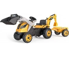 Smoby Builder Max Pedal traktorius su priekaba