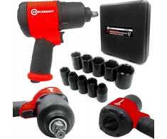 Smūginis veržliaraktis Forcekraft Air smūginis veržliaraktis TWIN HAMMER 720Nm 1/2"