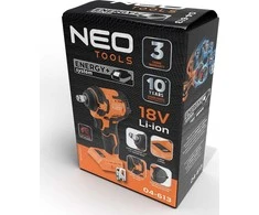 Smūginis veržliasūkis Neo 04-613; 18 V; 1/2'' (be akumuliatoriaus ir pakrovėjo)