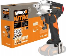 Smūginis veržliasukis Worx Bezszczotkowy Smūginis veržliasukis WORX WX272.9 20V 300Nm