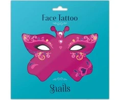 Snails Snails, veido tatuiruotės lipdukas - Hearts karalienė