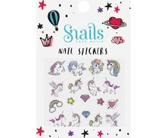 Snails nagų lipdukai Vienaragiai