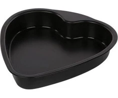 SNB Baking tin heart non-stick juodas