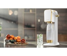 „Sodastream Art Saturator“ + 1 butelis + dujos, baltas-auksinis