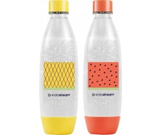 Gėrimų gazavimo aparato SodaStream vandens buteliai Fuse, 1l, 2 vnt, arbūzas/ananasas