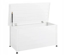 Sodo dėžė Beliani CAMPALTO Sodo dėžė Metalinė 123 cm 60 cm Balta