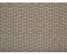 Beliani Garden Box MODENA Technorattan 155 cm 75 cm rusvai gelsvas-pilka
