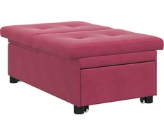 Sofa lova Vyno raudona 194 x 67 x 82 cm Aksomas