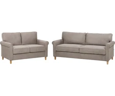 Sofa Beliani 5 vietų svetainės baldų komplektas RONNEBY šviesiai rudas