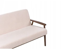 Sofa Beliani 6-vietų svetainės baldų komplektas ESRUM Boucle tamsiai ruda/smėlio spalvos
