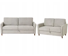 Sofa Beliani 5 vietų poilsio baldų komplektas MARE pilkas