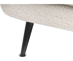 Sofa Beliani 3 vietų sofos komplektas EIBY Boucle smėlio spalvos
