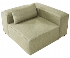 Sofa Beliani Kampinis modulis BRANDE simetrinis, šviesiai žalias