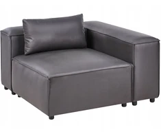 Sofa Beliani Kampinis modulis BRANDE simetriškas juodas