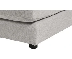 Beliani 3 vietų kampinė sofa LOFOTEN šviesiai pilka, kairinė