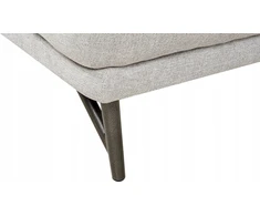 Beliani 3 vietų kampinė sofa ELGA, linas, šviesiai pilka, kairinė