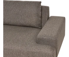 Beliani 4 vietų kampinė sofa MARIFERD ruda, kairinė